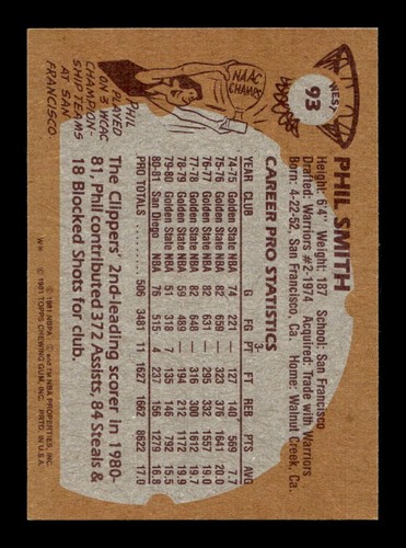 1981-82 Topps Basketball 7-w98 EX-MT/NM Pick From List All PICTURED - Picture 243 of 253