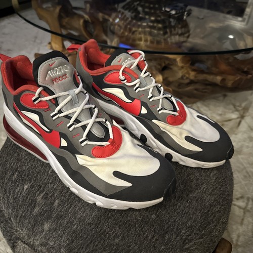 Nike Men’s C13866-002 Air Max 270 React Black Iron Grey Red University Size 11 - Picture 2 of 11