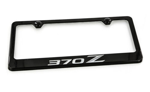 Nissan 370 Z Black Coated Metal License Plate Frame Holder - Picture 4 of 4