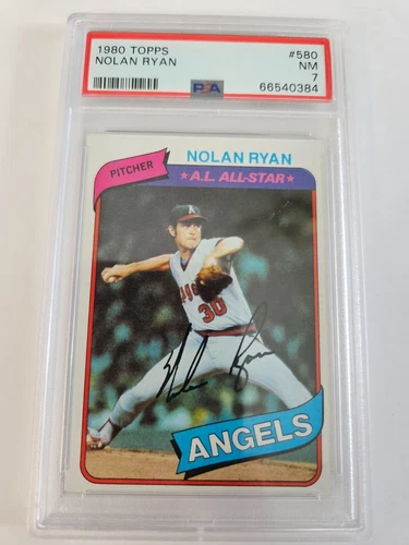 1980 Topps Nolan Ryan #580 PSA 7 California Angels