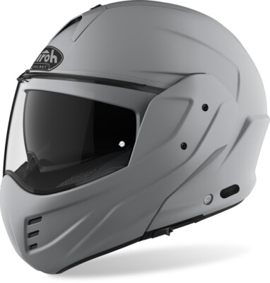 Modular Motorcycle Helmet Airoh Mathisse SS2021 Matte Grey Reverse