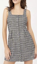 Free People Maxx Mini Shift Dress Midnight Combo Size Medium