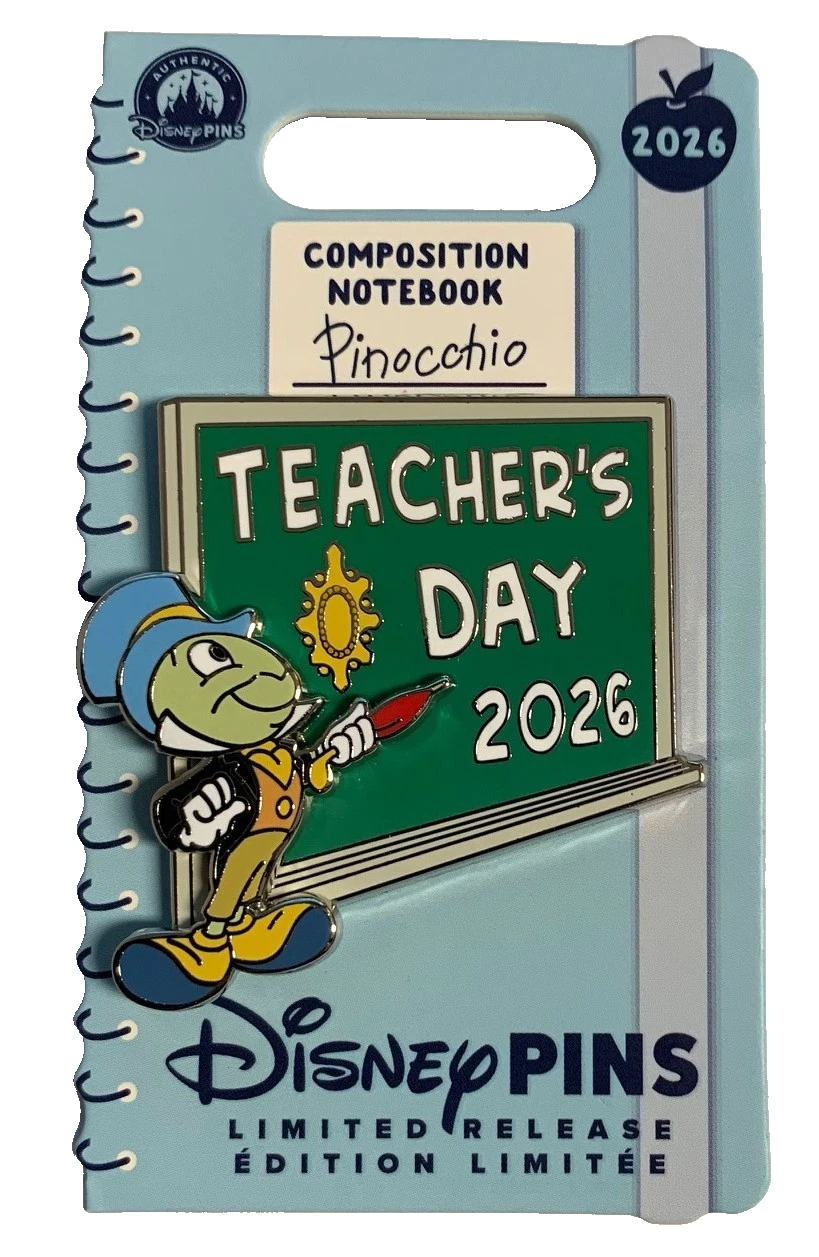 Disney Disneyland Jiminy Cricket Teacher's Day 2026 LR Pin