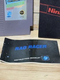 Rad Racer (Nintendo Entertainment System NES, 1987) Manual & Cover Included