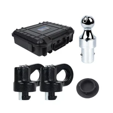 60692, Upgraded 38k 2-5/16 in Hitch Ball Puck System Gooseneck Hitch Kit with...