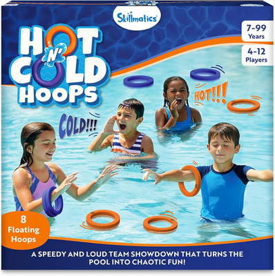 Pool Game   Hot  N  Cold Hoops, Fun Team Swimming Pool Toy for Kids, High-Energy