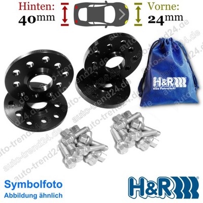 SV schwarz VA 24mm & HA 40mm & Schrauben-  u.a.: Audi A6 Avant 4G5 4GD 11-18