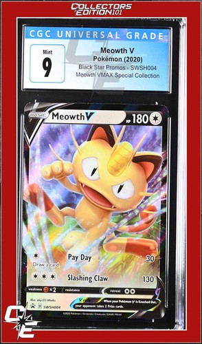 Meowth V graded CGC 9 for sale on eBay