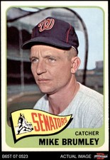 1965 Topps #523 Mike Brumley Senators SHORT-PRINT ASR 8 - NM/MT