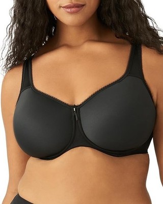 Wacoal Bügel BH Basic Beauty schwarz ungefüttert Gr. 44C BRANDNEU