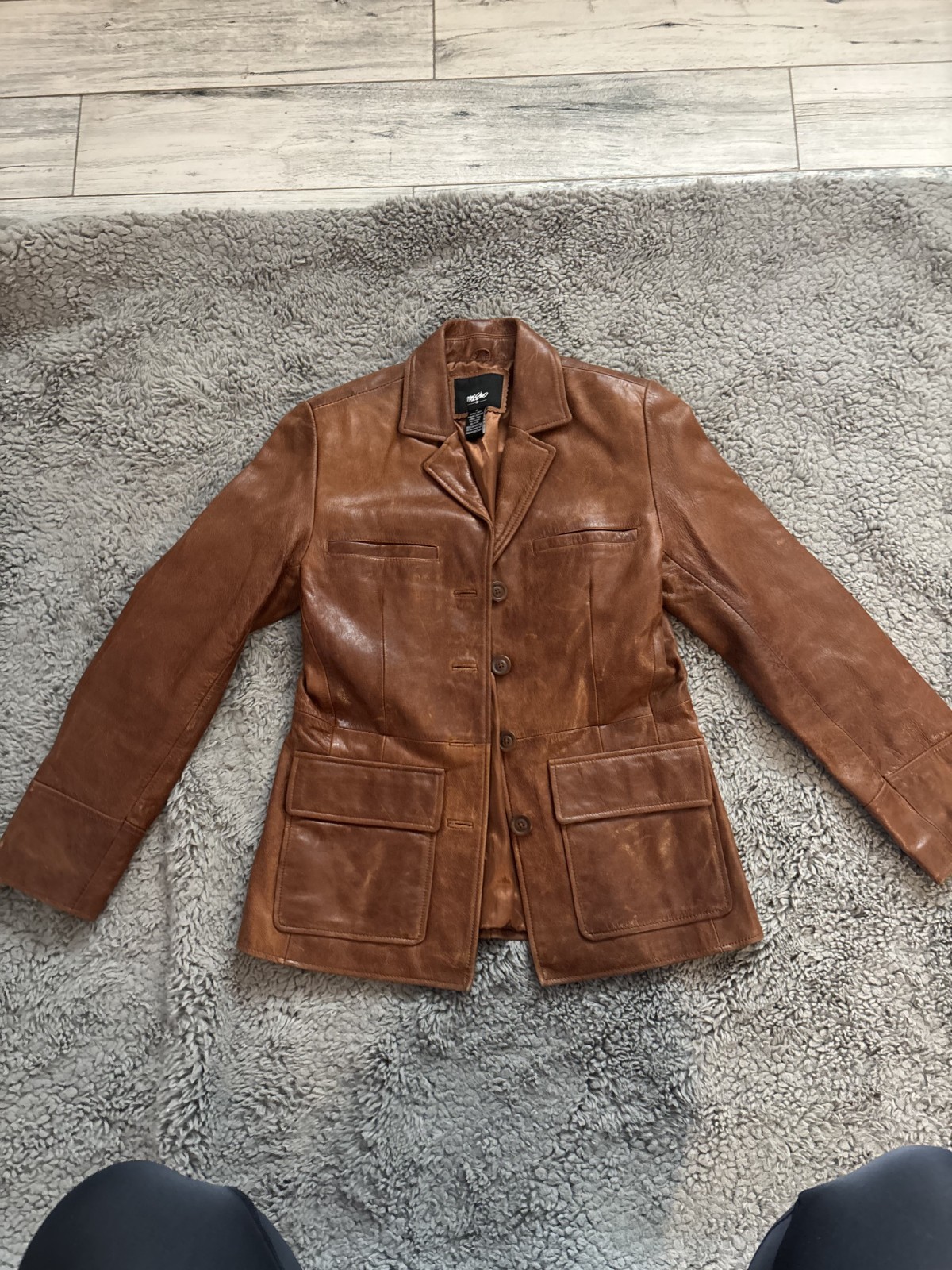 Mossimo Leather Jacket Small - image 2