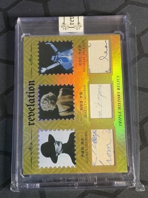 2025 Eternal Revelation Authentic History Relic Monroe Jackson Triple Gold 04/10