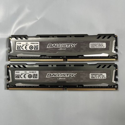 Crucial Ballistix Sport LT 16GB (2x8GB) DDR4 2400MHz CL16 RAM BLS8G4D240FSBK