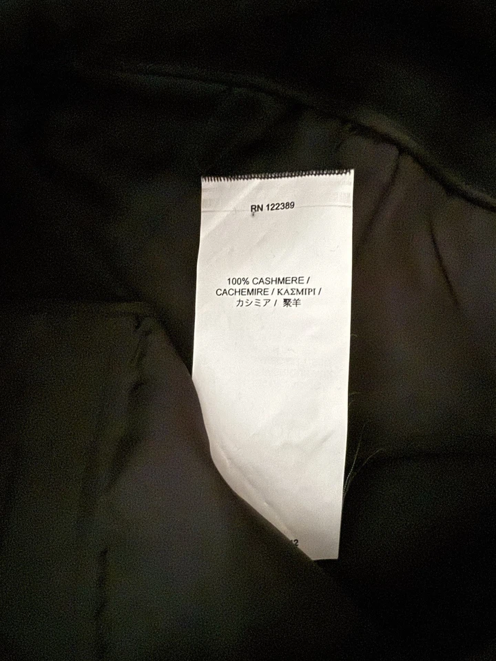 STELLA McCARTNEY US 8 Black 100% Cashmere Wide Boot Cut Dress Pants - Image 4 of 4