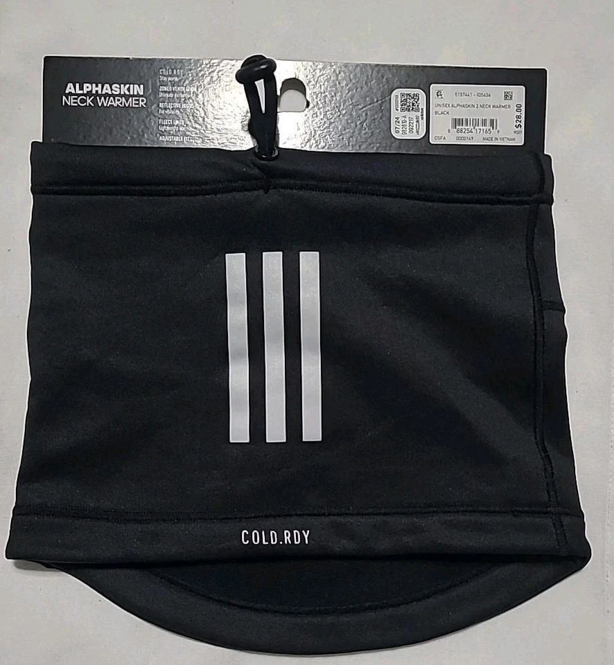 Unisex Onesize Black Adidas Cold Ready Alphaskin 2 Neck Warmer 982619-A - Image 3 of 4