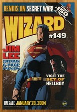 2004 Wizard Vintage Print Ad/Poster Jim Lee Superman DC Comics Promo Pop Art 00s