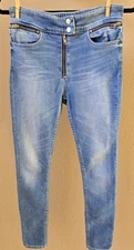 BDG Urban Outfitter Jeans High Rise Twig Ankle 26W 29L Exposed Zipper Cotton