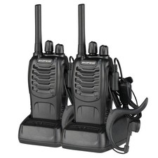 A Pair of Baofeng BF-88A 1500 mAh Two-Way Ham Radio Walkie Talkies Transceiver