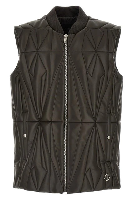 RICK OWENS Geocamo Men's Black Vest New