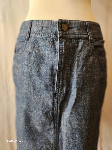 Banana Republic Womens Blue Denim Skirt Size 6 - Picture 3 of 19