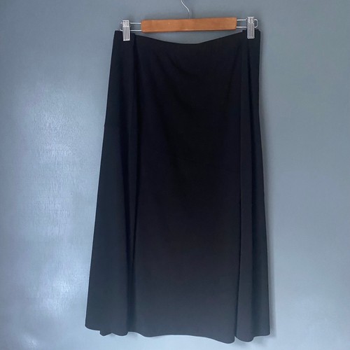 C.J. BANKS Women's 1X Black Knit Midi Skirt Travel Comfort Stretch NWT Plus - Picture 8 of 8