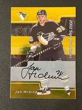 Jan Hrdina 2002-03 In the Game Be A Player Signature Series Auto Penguins Gold