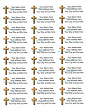 60 Personalized Return/Mailing Address labels - 1" x 2.625" - Free USA Shipping