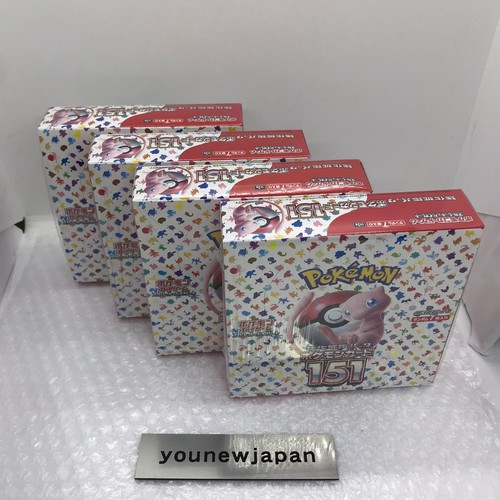 Pokemon Cards Scarlet & Violet 151 sv2a Booster Sealed Box Japanese 4 Boxes set - Picture 2 of 12