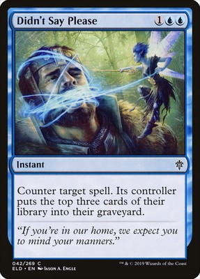 MTG Didn't Say Please ** Throne of Eldraine ** English