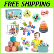 Soft Building Blocks  Stacking Rings for Babies 6-12