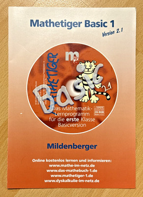 CD ''Mathetiger Basic 1 Version 2.1'' aus dem Mildenberger Verlag