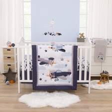 Little Love by NoJo Soar High Little One Navy, Light Blue, Orange, and White ...