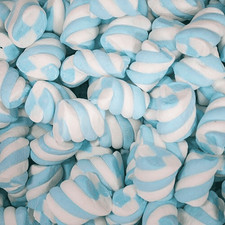 Blue Twist Marshmallows - 1 KG