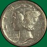1924-S Mercury Dime Very Fine VF Coin #46714 San Francisco Mercury