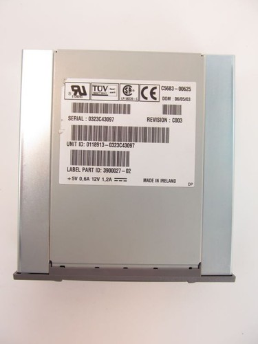 Sun X6296A (390-0027) 20-40GB 4 mm DDS-4 Tape Drive (Medium Grey Bezel) 4z - Afbeelding 2 van 4