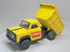 1980s 8" Tonka Metal Yellow Dump Truck Pressed Steel, Made in USA