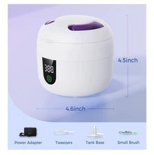 New in Box Eonini Ultrasonic Retainer Jewelry Cleaner Machine Removable Tank 