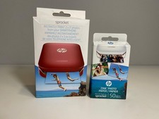 HP Sprocket Bluetooth Photo Printer-Red (Z3Z9...