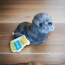 Vintage Dakin 1976 Bean Bags Finnegan Seal Plush Gray Stuffed Animal 9"