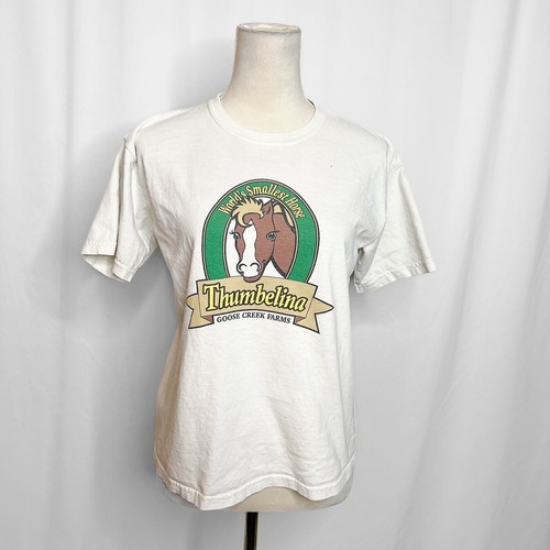 Thumbelina World's Smallest Horse T-Shirt Goose Creek Farms Youth L Short Sleeve - Picture 3 of 13