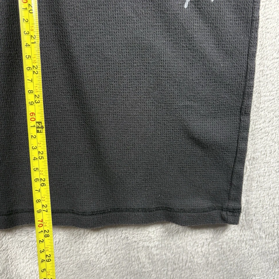 Grunge térmico manga larga tejido gofre negro vintage Y2k Element para hombre 2XL #2836 Foto 4 de 4