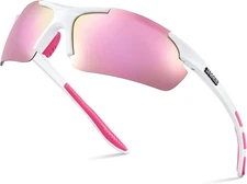 Xagger Polarized Sports Sunglasses for Men Women Wrap Around UV400 Running Baseb