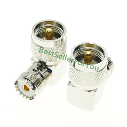 UHF male female to UHF male female Connector PL259 TO SO239 T RIGHT ANGLE 3 WAY - Zdjęcie 17 z 28