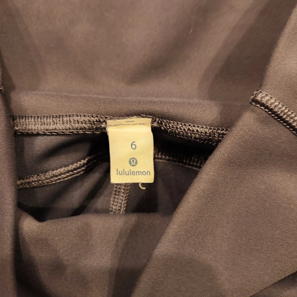 Leggings Lululemon Run Crop Capri Gris Yoga Atléticos Talla 6 Foto 3 de 4