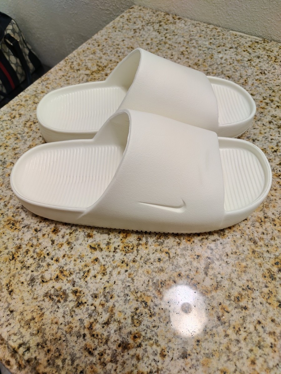 Nike Calm Slide Slides Sandals Slippers White Sail FD4116-100