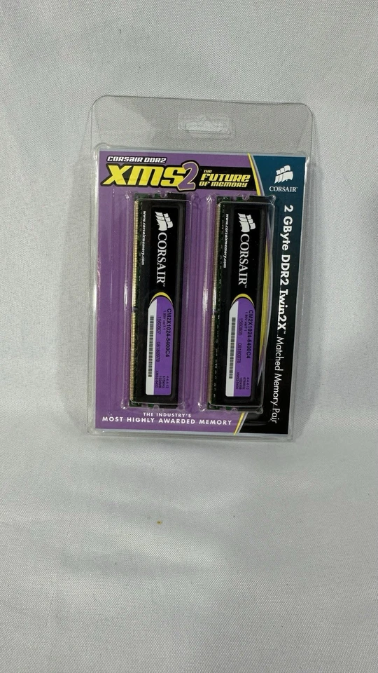 Lot Of 7 Corsair XMS2 2GB ( 2x1 GB) DDR2 800 MHz Desktop Memory CM2X1024-5400C4 - Image 3 of 4