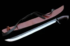 CUSTOM HANDMADE D2 TOOL STEEL HUNTING SWORD COMBAT SURVIVEL MACHETE SWORD