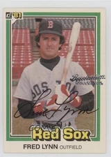 2004 Donruss Timelines Recollection Collection Buyback 9/43 Fred Lynn Auto uk2