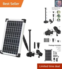 Lightweight 12 Watt Solar Water Pump: Perfect for Pools, Fountains & Gardens