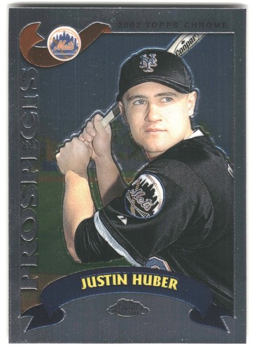 Justin Huber [Refractor] #T151 2002 Topps Chrome Traded card